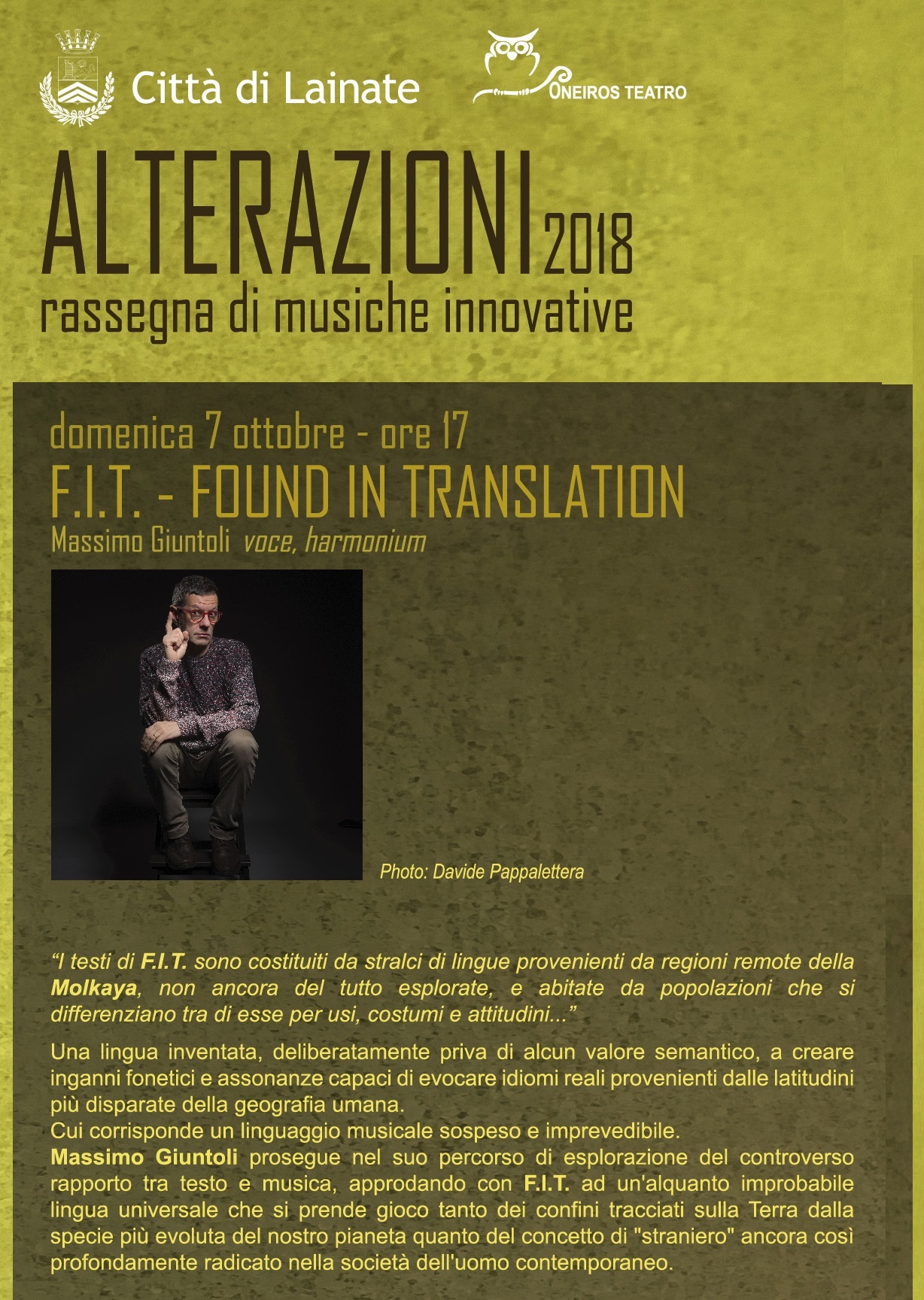 Alterazioni 2018: Found In Translation